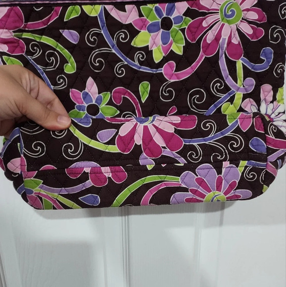 Vera Bradley Purple Punch Tote with Toggle Closure Bag - Picture 6 of 10